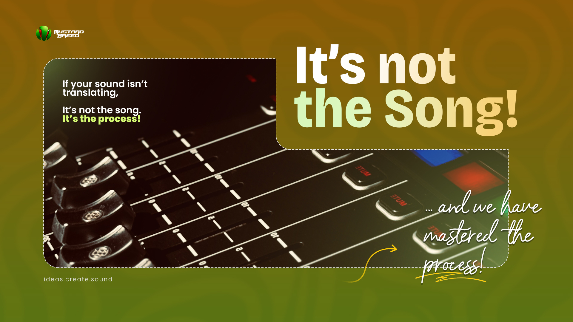 We Don't Guess - Mustard Breed Studio